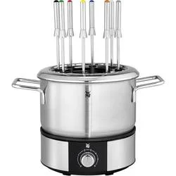 WMF Lono Fondue Fondue 1400 W 8 Fonduegabeln, mit manueller Temperatureinstellung Cromargan